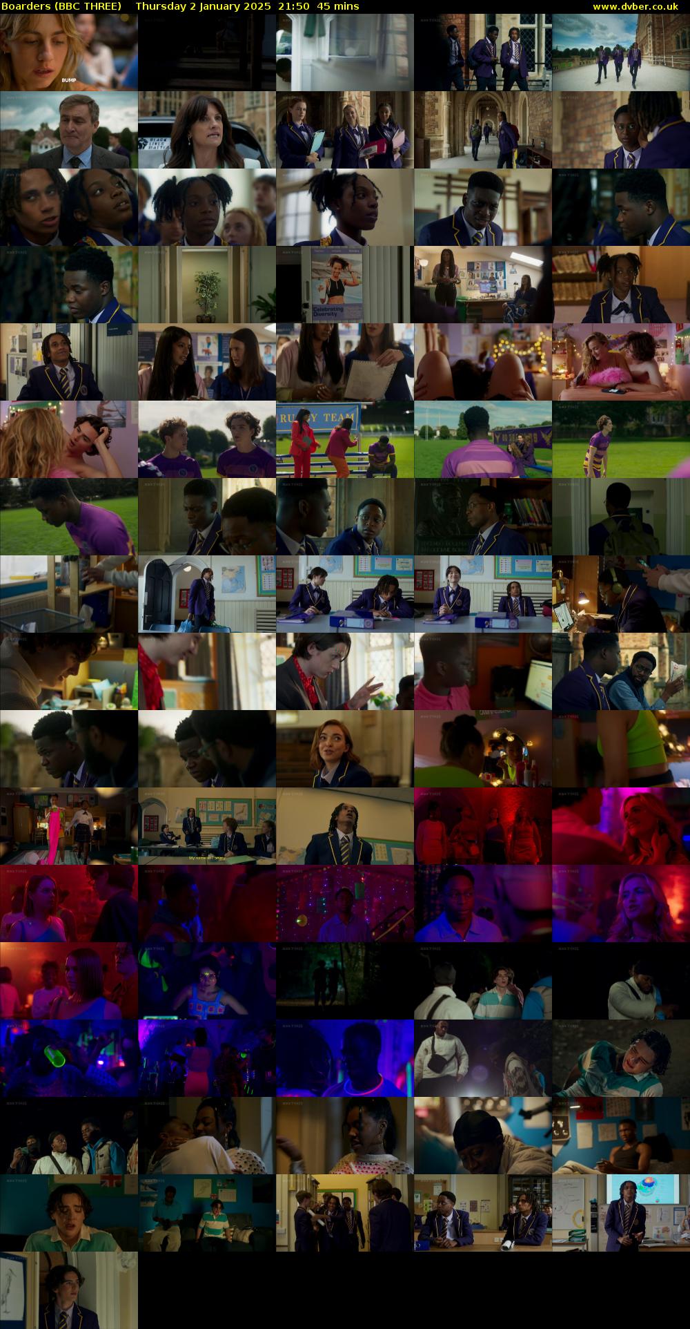 Boarders (BBC THREE) Thursday 2 January 2025 21:50 - 22:35