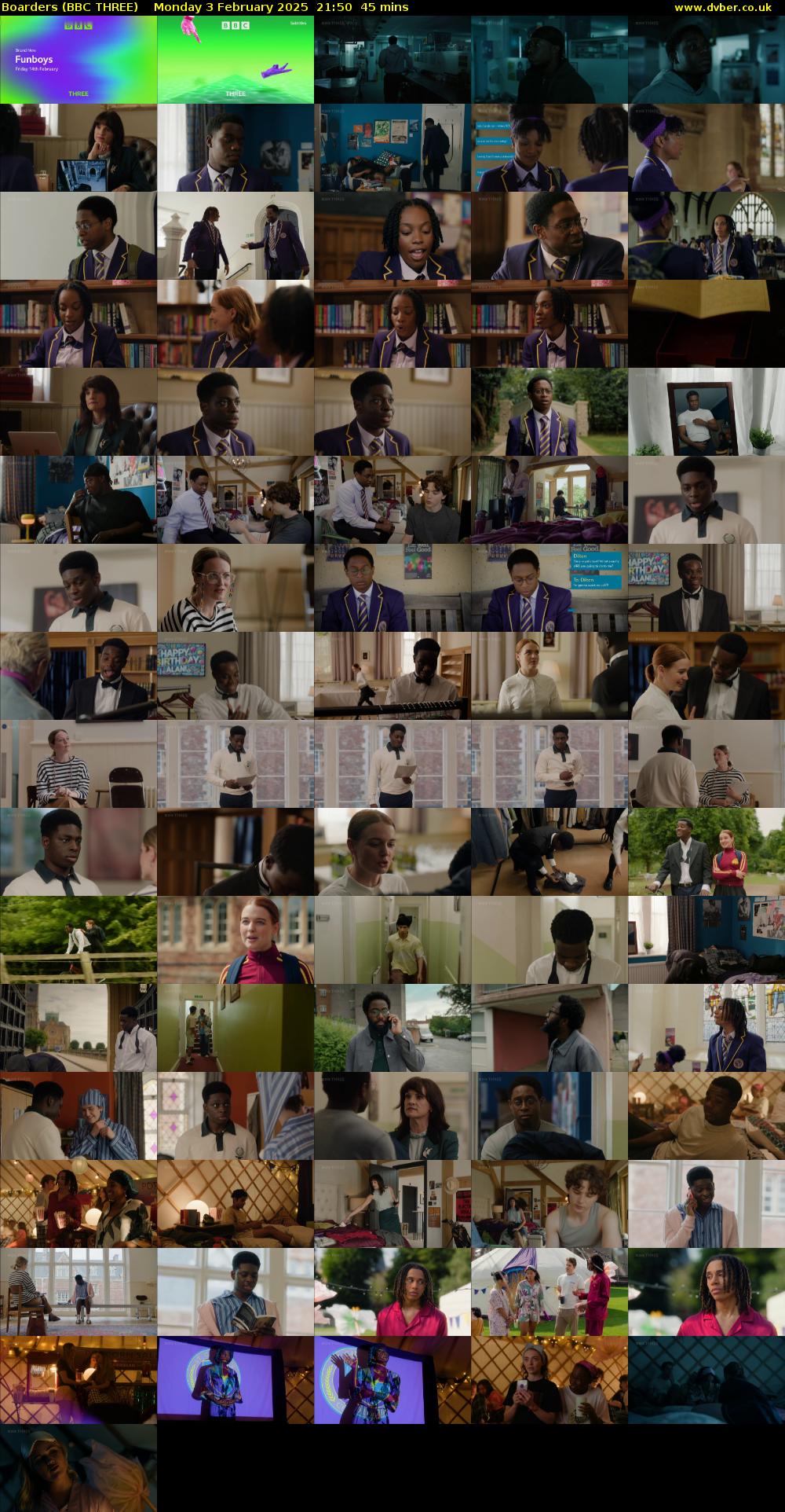 Boarders (BBC THREE) Monday 3 February 2025 21:50 - 22:35