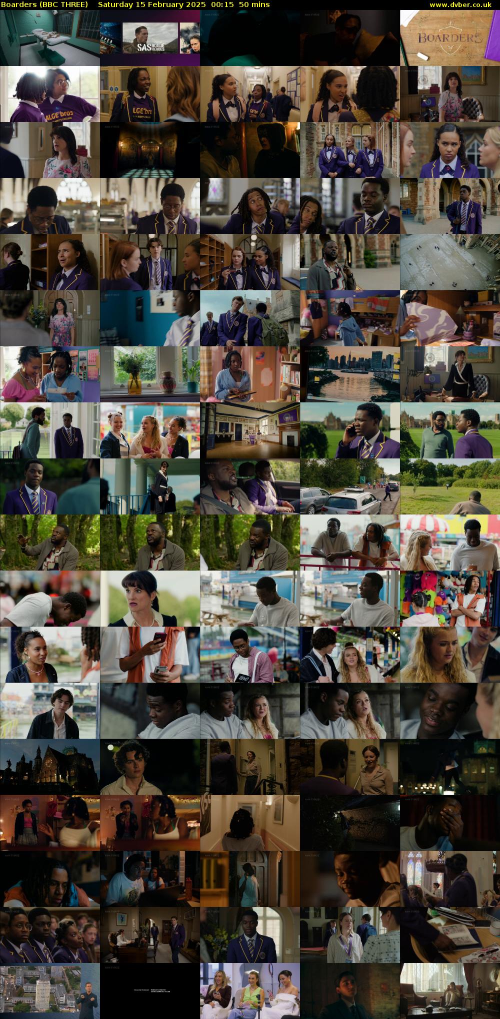 Boarders (BBC THREE) Saturday 15 February 2025 00:15 - 01:05