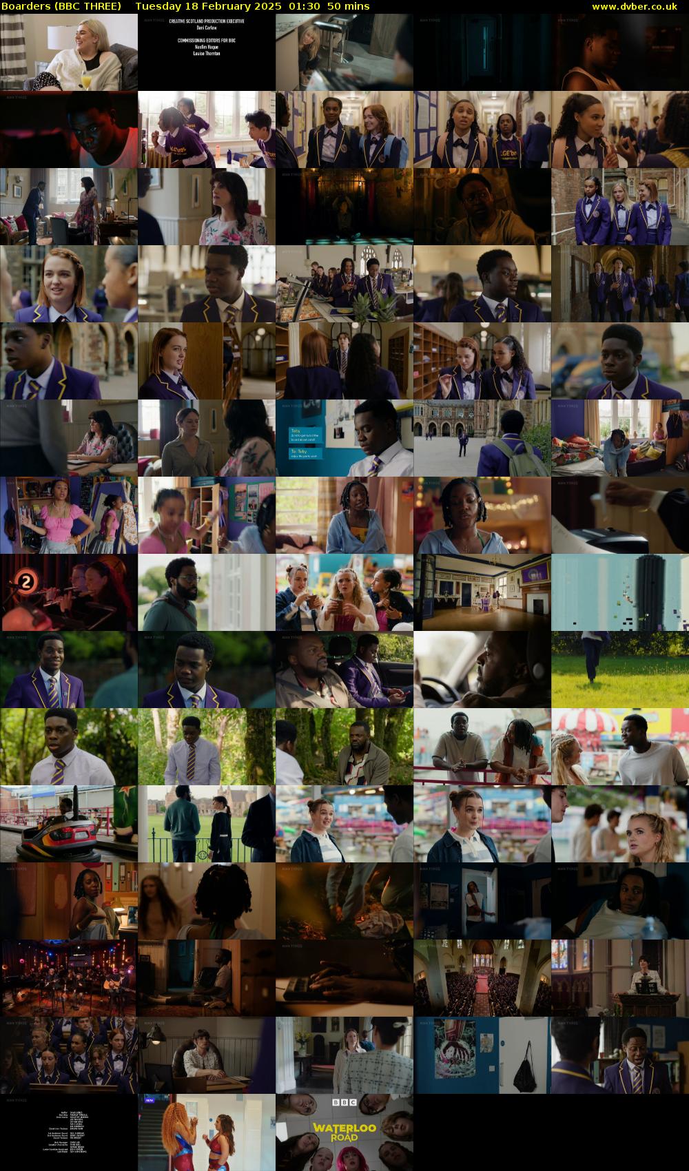 Boarders (BBC THREE) Tuesday 18 February 2025 01:30 - 02:20