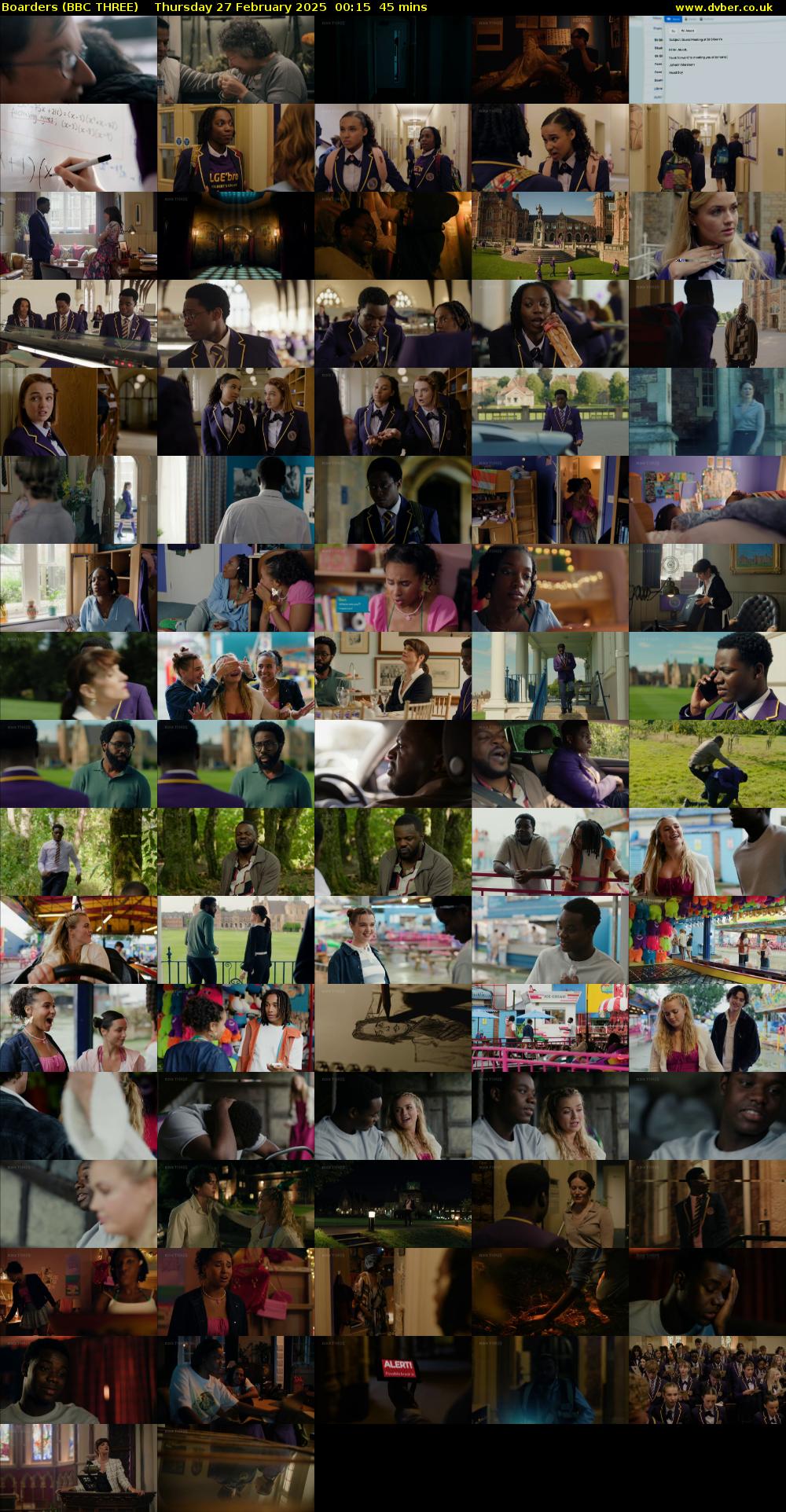 Boarders (BBC THREE) Thursday 27 February 2025 00:15 - 01:00