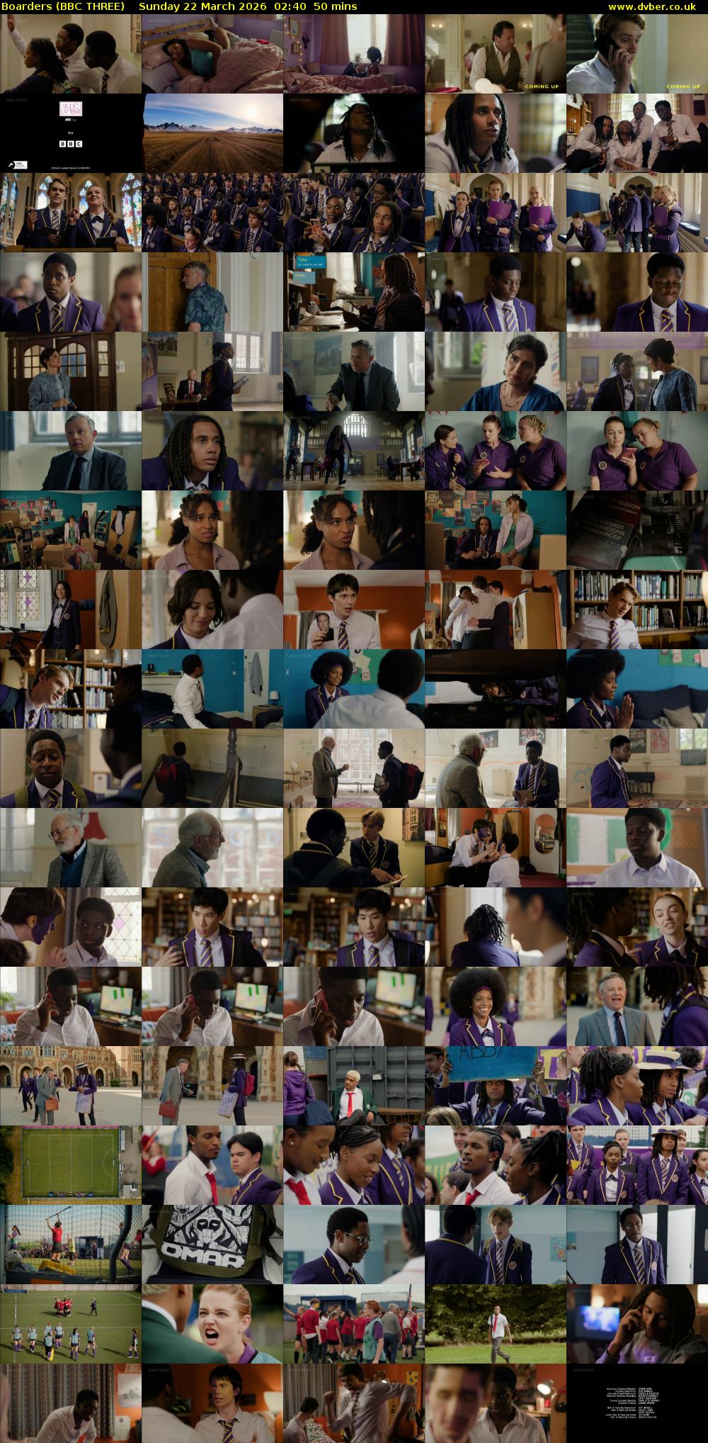 Boarders (BBC THREE) Sunday 22 March 2026 02:40 - 03:30