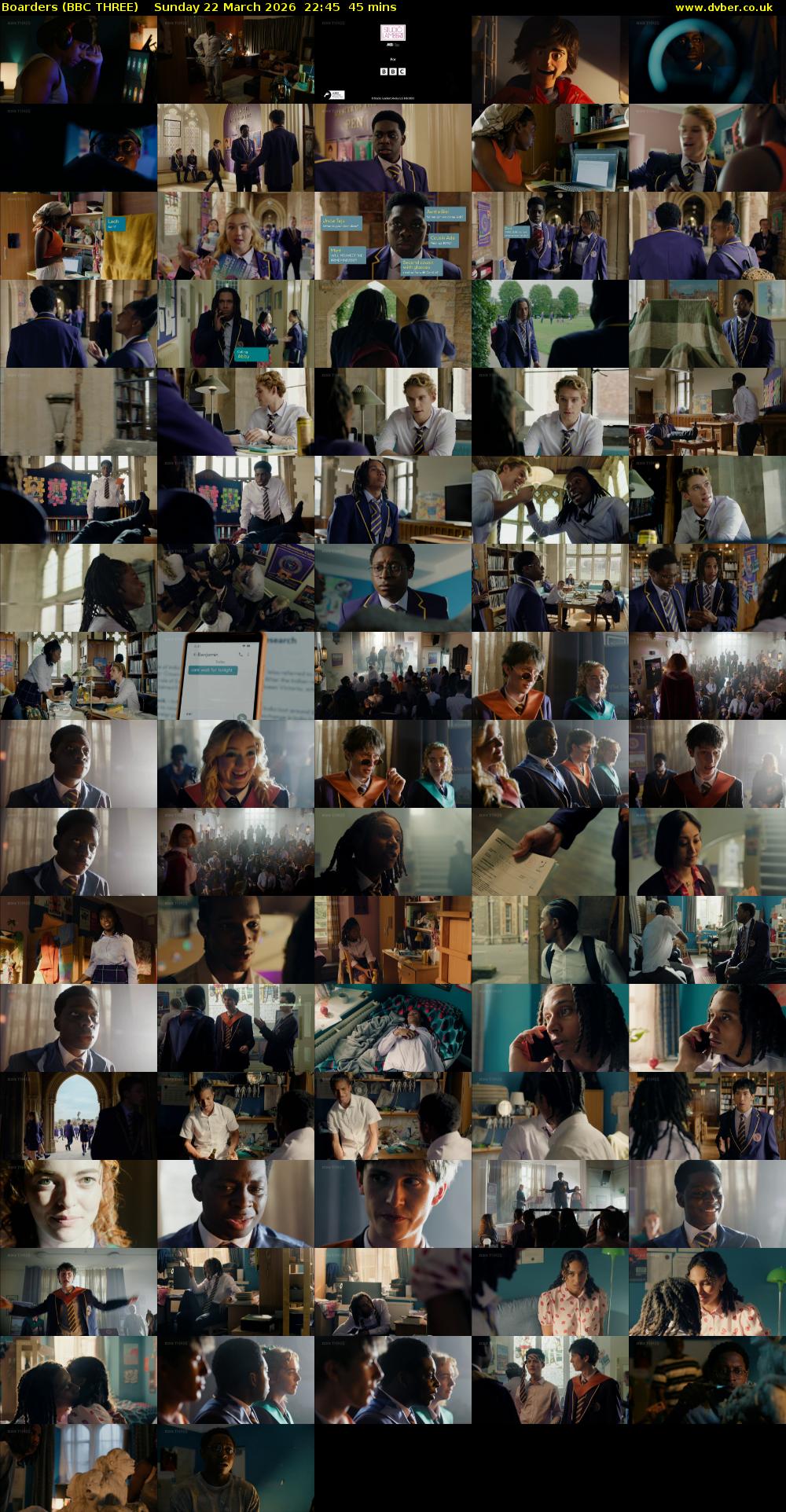 Boarders (BBC THREE) Sunday 22 March 2026 22:45 - 23:30