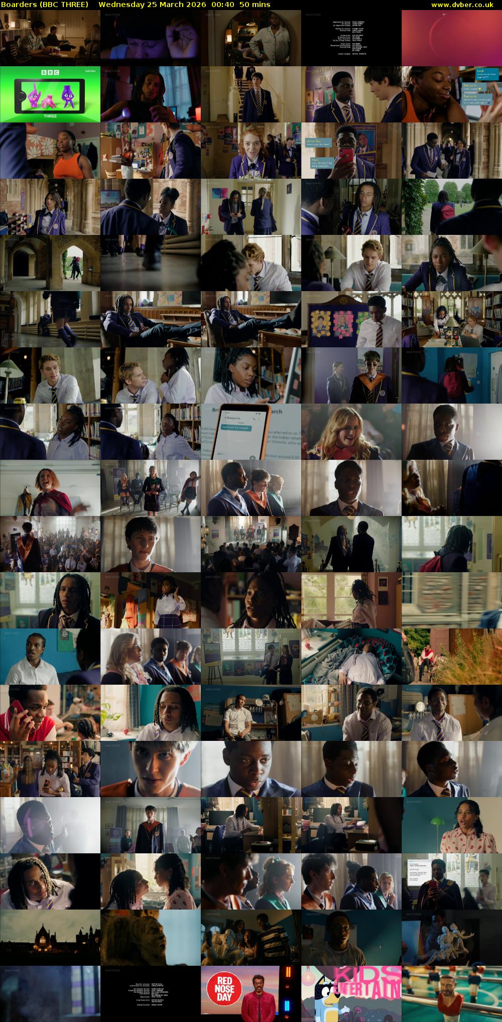 Boarders (BBC THREE) Wednesday 25 March 2026 00:40 - 01:30