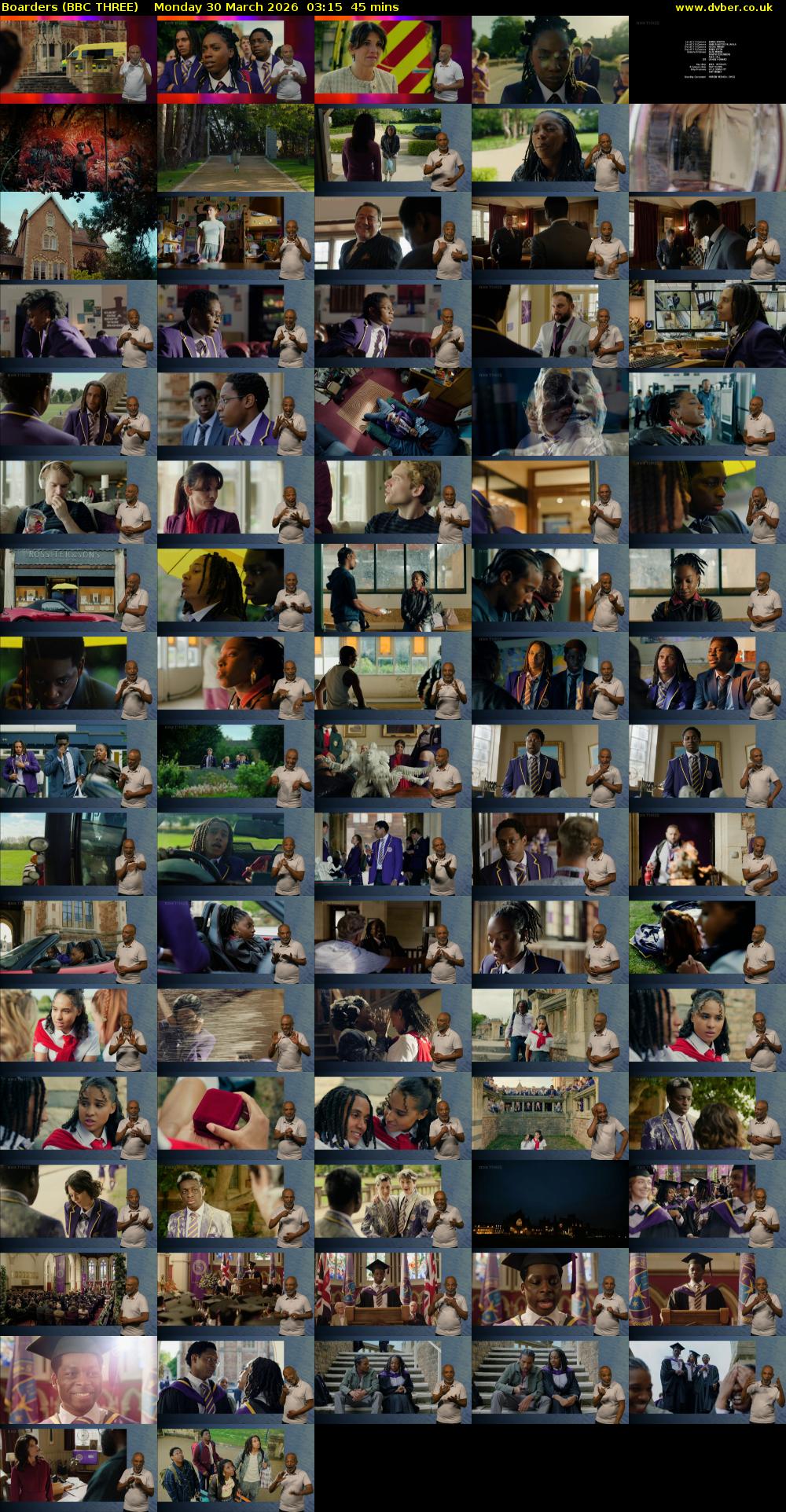 Boarders (BBC THREE) Monday 30 March 2026 03:15 - 04:00