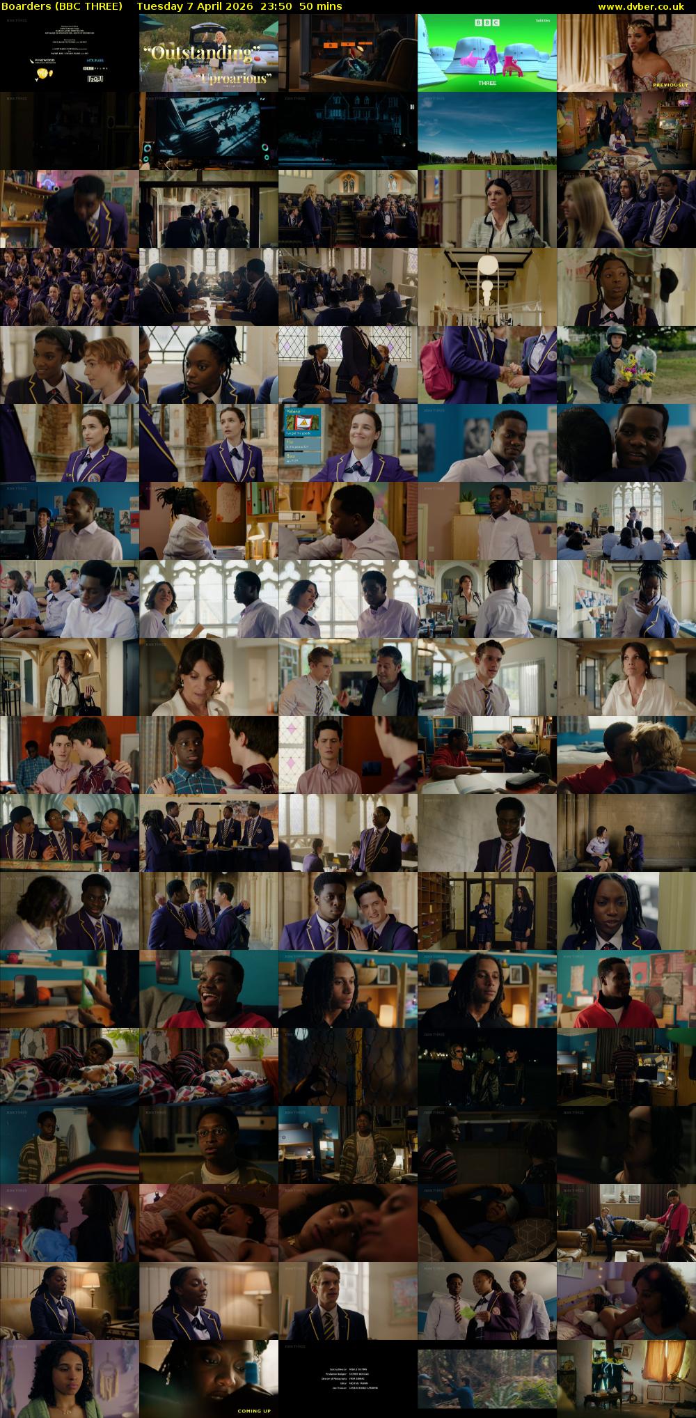 Boarders (BBC THREE) Tuesday 7 April 2026 23:50 - 00:40