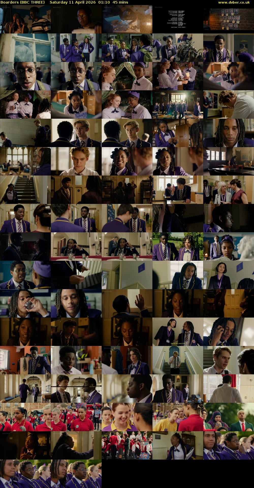 Boarders (BBC THREE) Saturday 11 April 2026 01:10 - 01:55