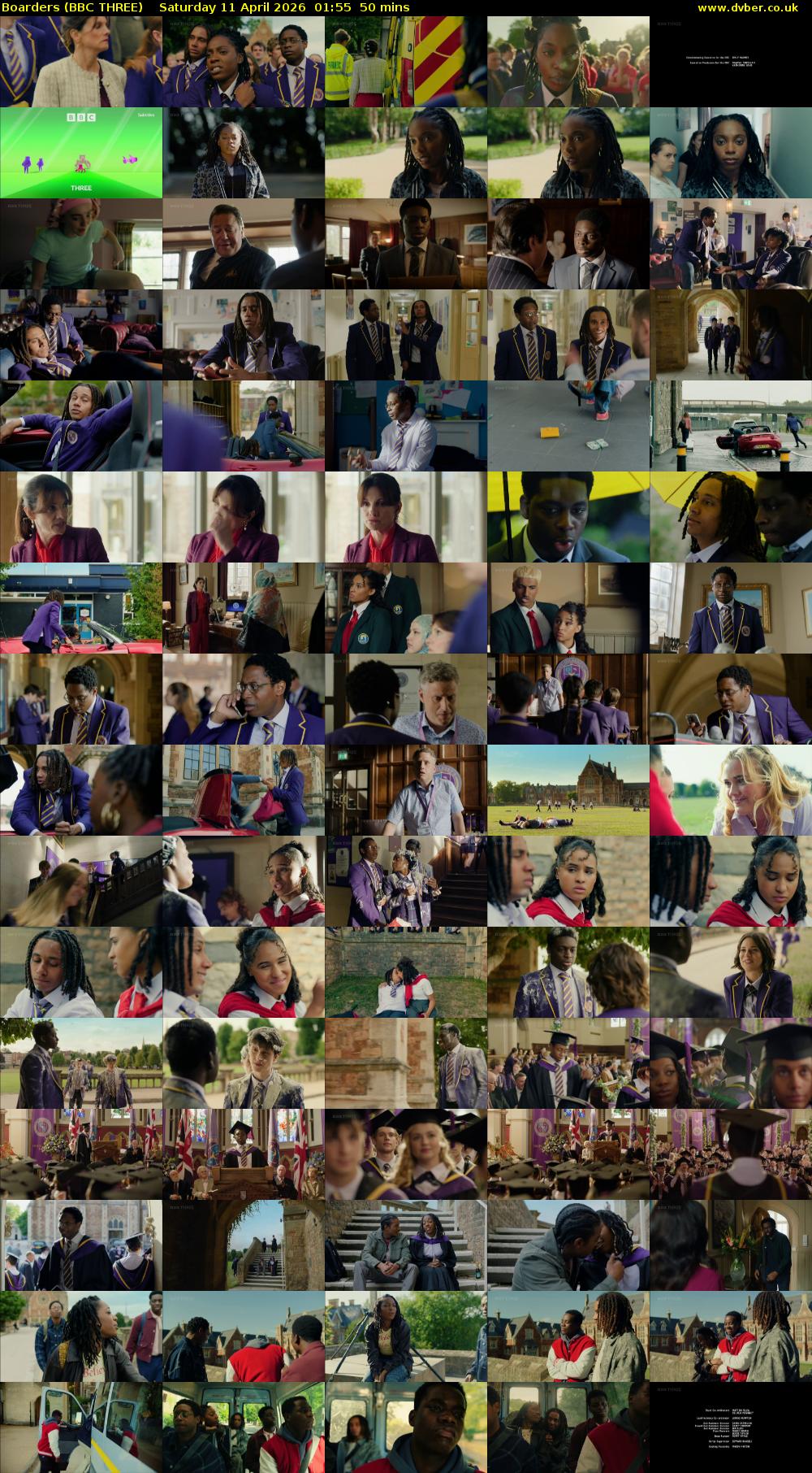 Boarders (BBC THREE) Saturday 11 April 2026 01:55 - 02:45