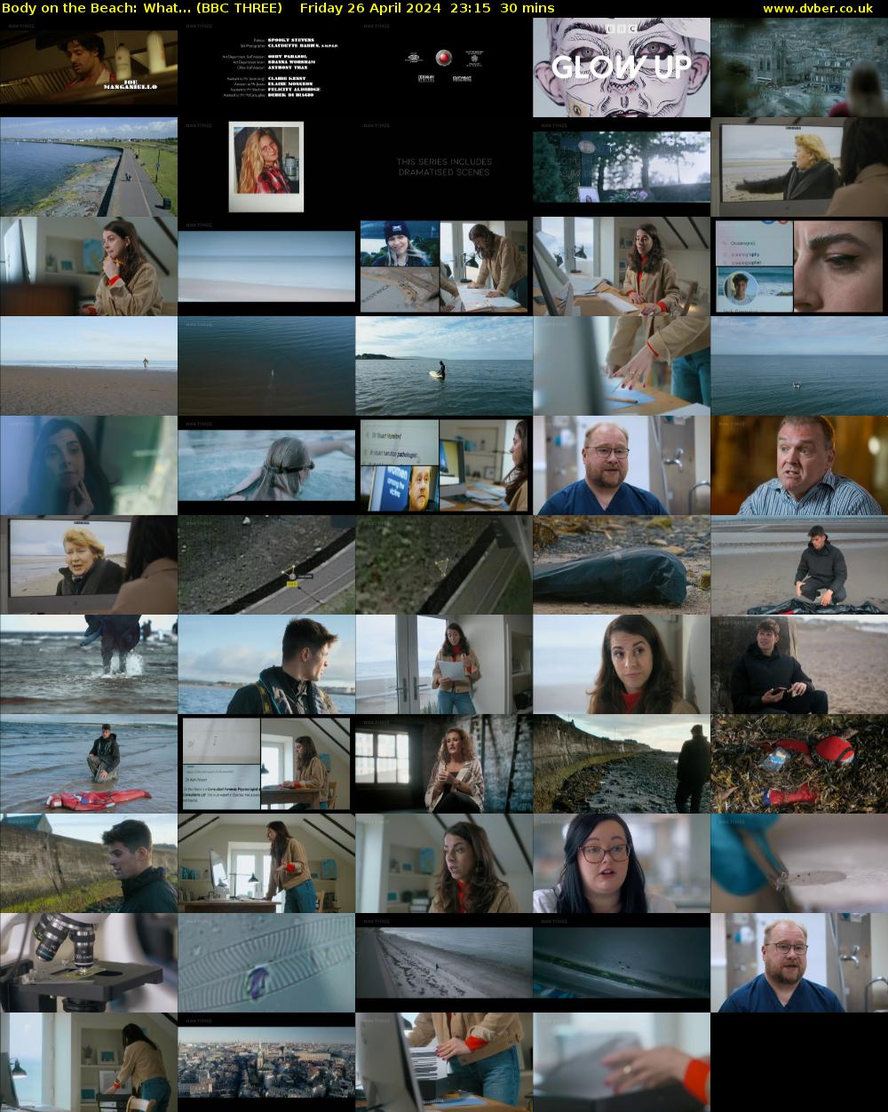 Body on the Beach: What... (BBC THREE) Friday 26 April 2024 23:15 - 23:45