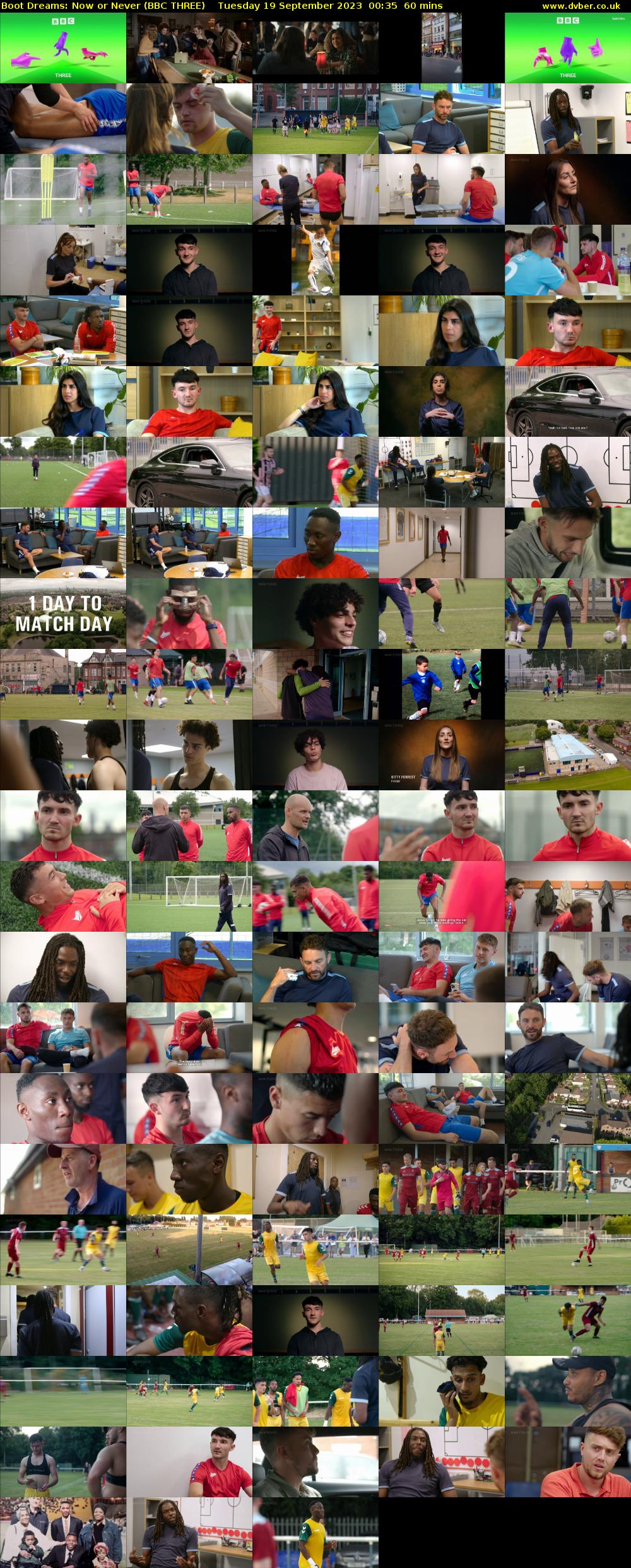 Boot Dreams: Now or Never (BBC THREE) Tuesday 19 September 2023 00:35 - 01:35