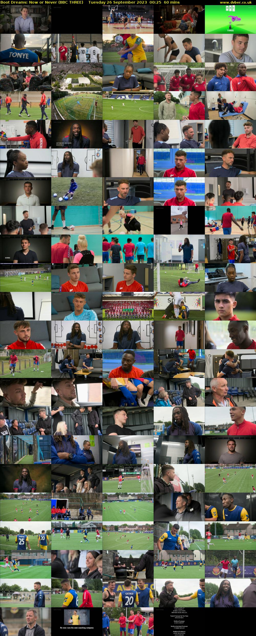 Boot Dreams: Now or Never (BBC THREE) Tuesday 26 September 2023 00:25 - 01:25