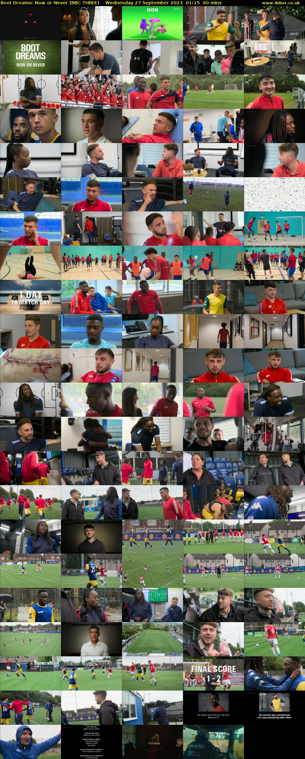 Boot Dreams: Now or Never (BBC THREE) Wednesday 27 September 2023 01:15 - 02:15