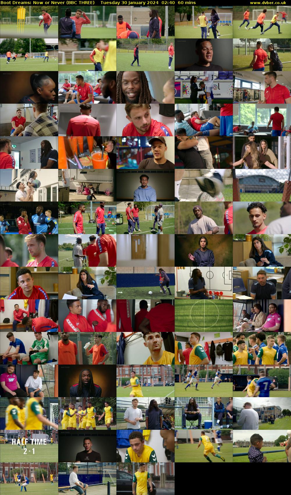 Boot Dreams: Now or Never (BBC THREE) Tuesday 30 January 2024 02:40 - 03:40