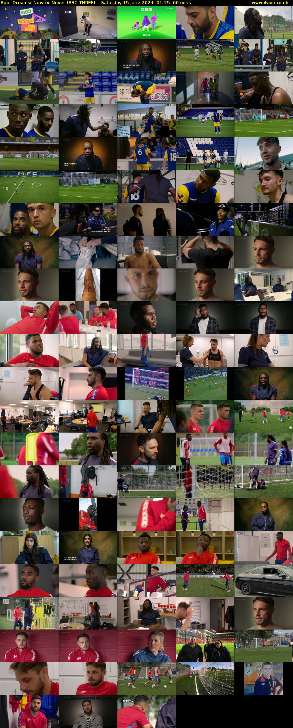 Boot Dreams: Now or Never (BBC THREE) Saturday 15 June 2024 01:25 - 02:25
