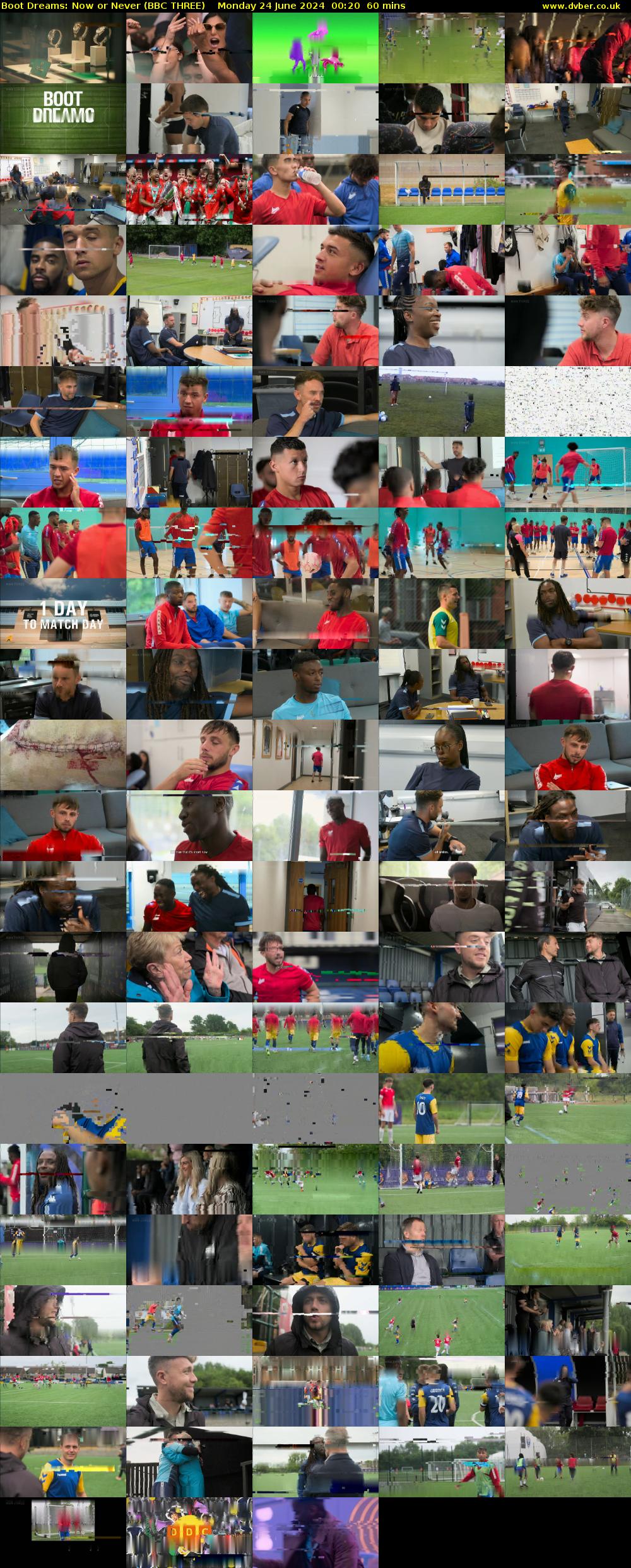 Boot Dreams: Now or Never (BBC THREE) Monday 24 June 2024 00:20 - 01:20
