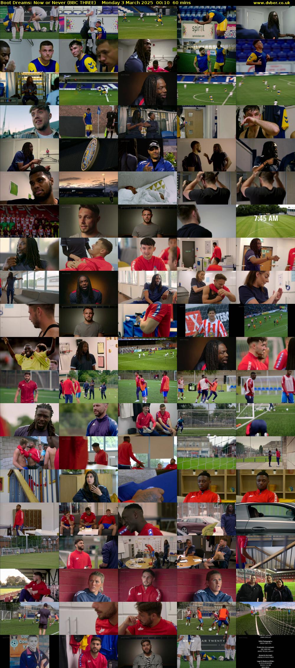 Boot Dreams: Now or Never (BBC THREE) Monday 3 March 2025 00:10 - 01:10