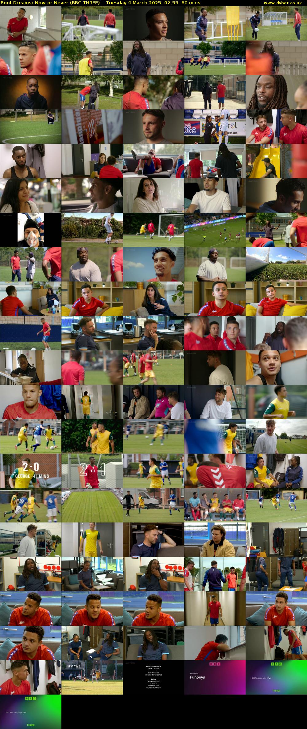 Boot Dreams: Now or Never (BBC THREE) Tuesday 4 March 2025 02:55 - 03:55