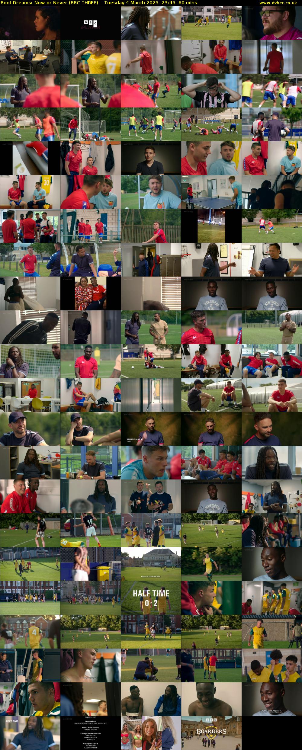 Boot Dreams: Now or Never (BBC THREE) Tuesday 4 March 2025 23:45 - 00:45