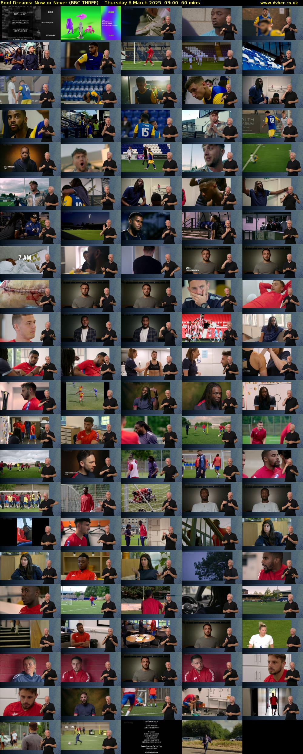 Boot Dreams: Now or Never (BBC THREE) Thursday 6 March 2025 03:00 - 04:00