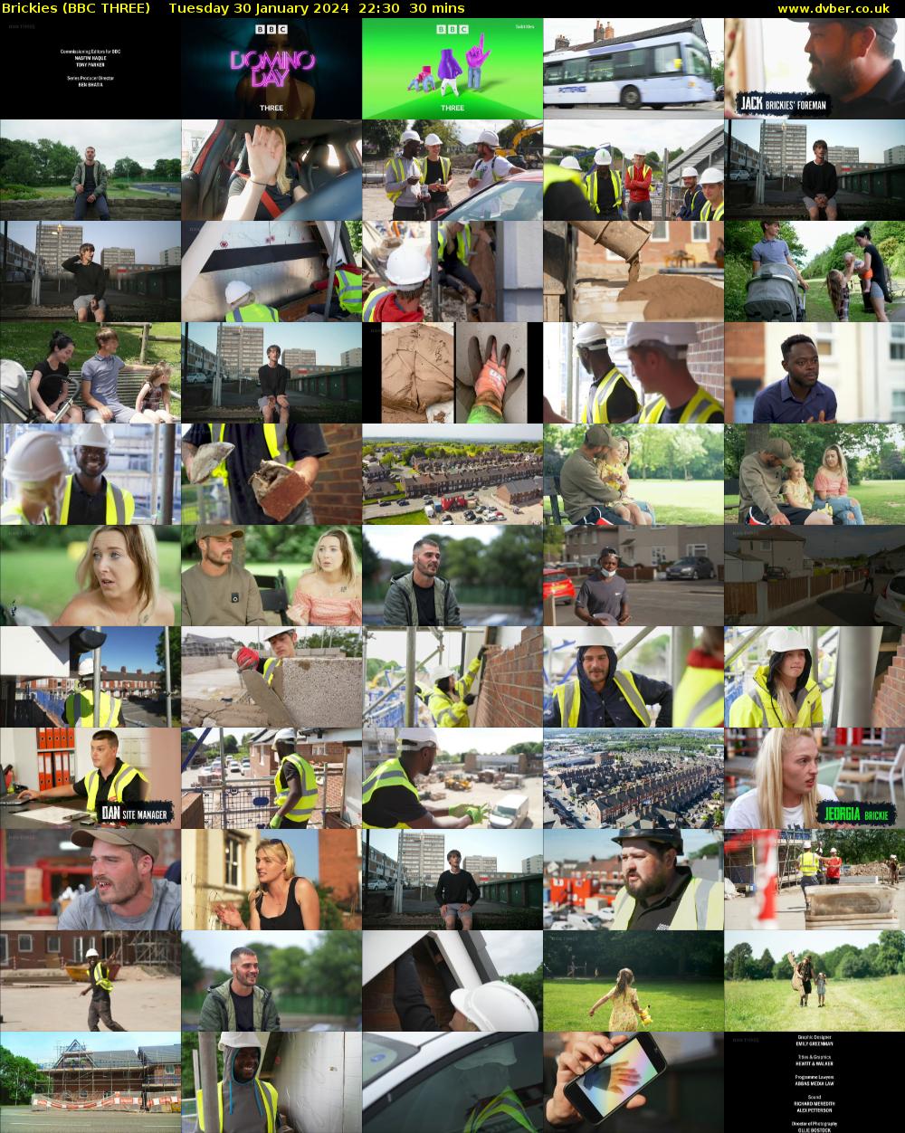 Brickies (BBC THREE) Tuesday 30 January 2024 22:30 - 23:00