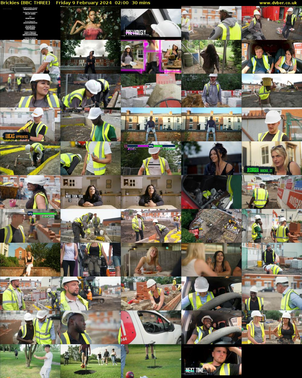 Brickies (BBC THREE) Friday 9 February 2024 02:00 - 02:30