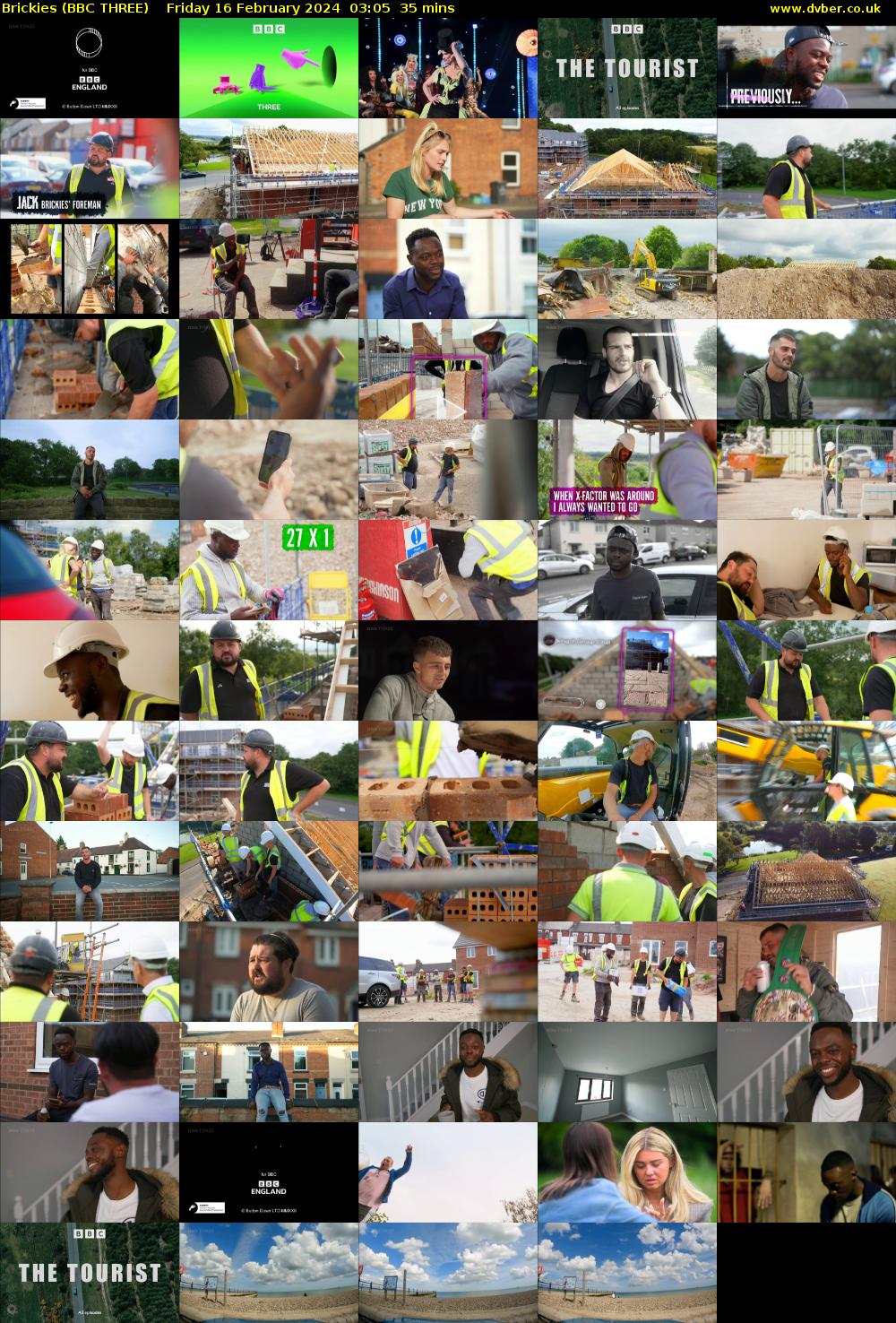 Brickies (BBC THREE) Friday 16 February 2024 03:05 - 03:40