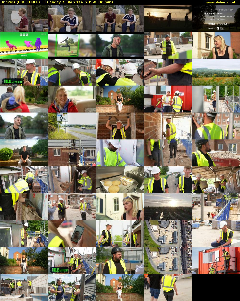 Brickies (BBC THREE) Tuesday 2 July 2024 23:50 - 00:20