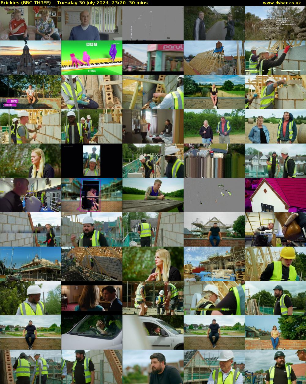 Brickies (BBC THREE) Tuesday 30 July 2024 23:20 - 23:50