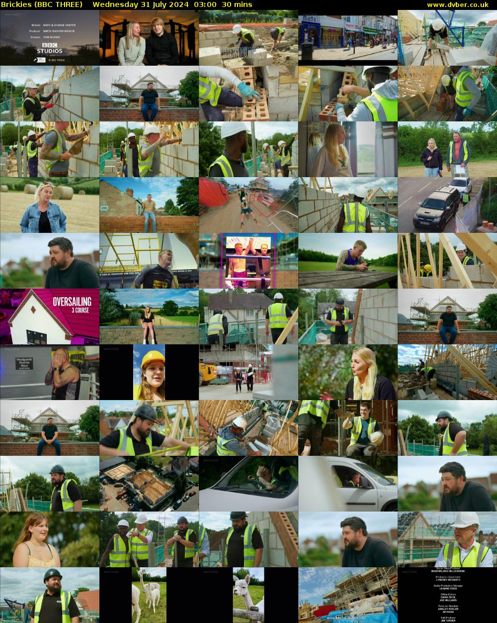 Brickies (BBC THREE) Wednesday 31 July 2024 03:00 - 03:30