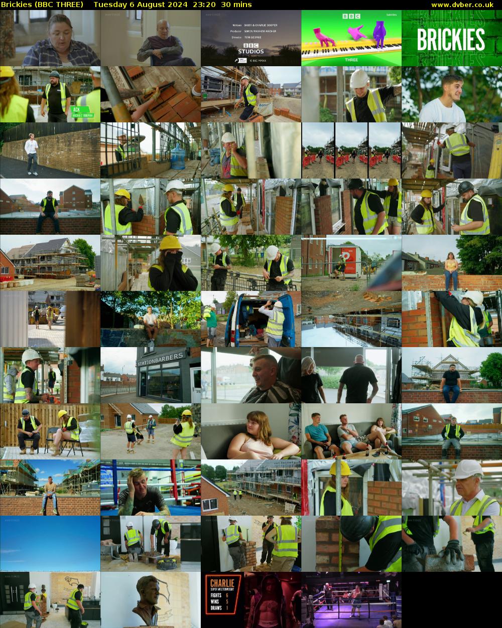 Brickies (BBC THREE) Tuesday 6 August 2024 23:20 - 23:50