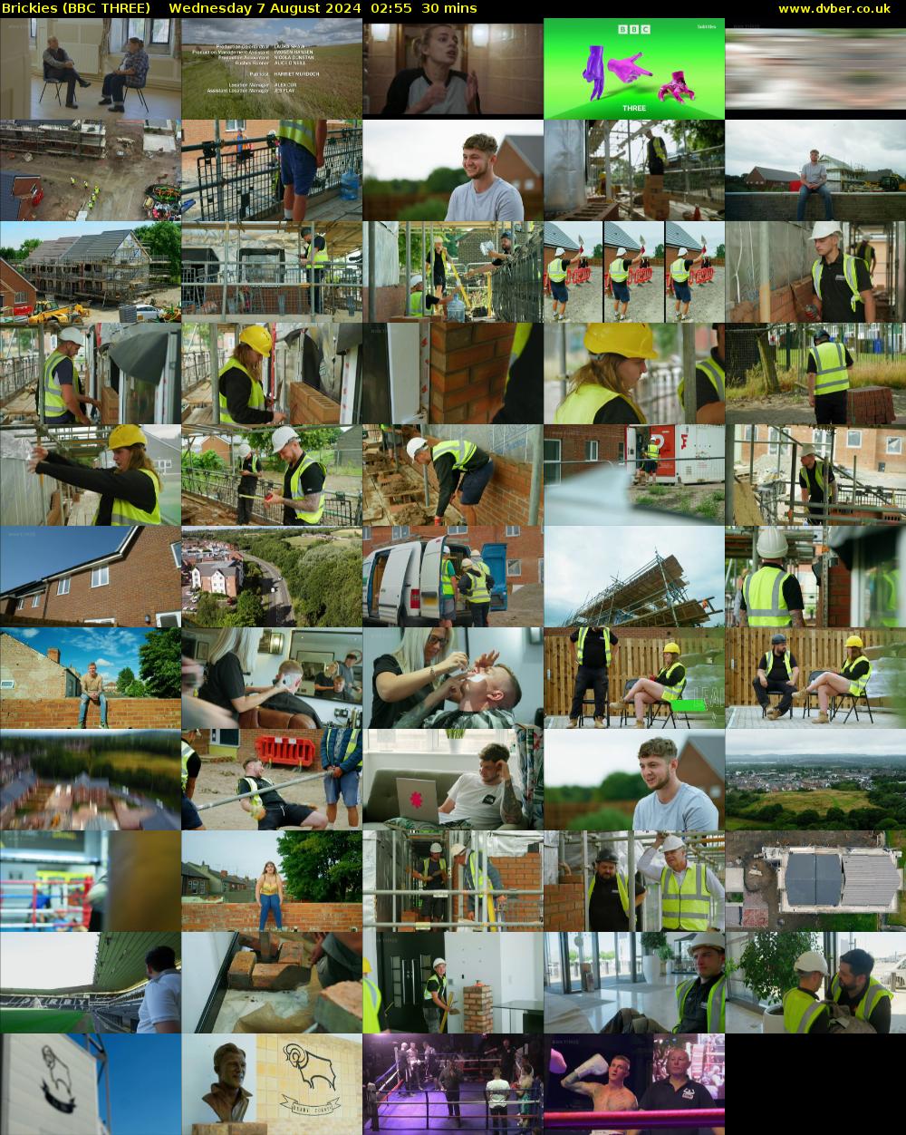 Brickies (BBC THREE) Wednesday 7 August 2024 02:55 - 03:25