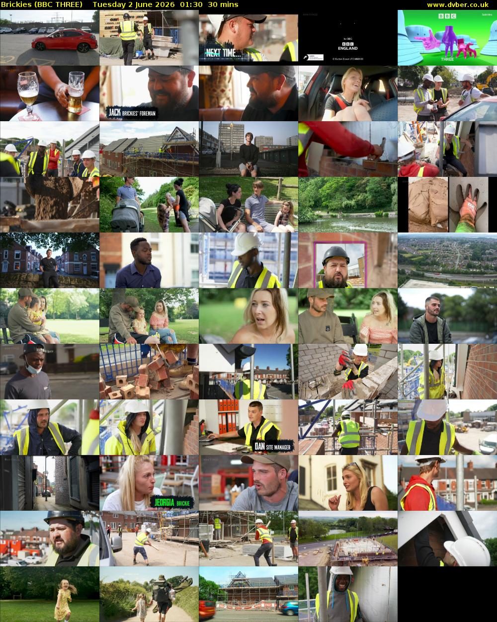 Brickies (BBC THREE) Tuesday 2 June 2026 01:30 - 02:00