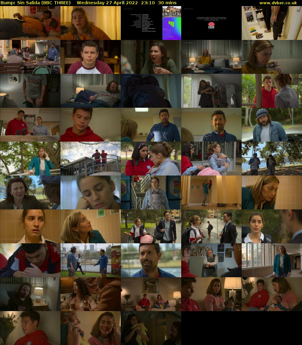 Bump: Sin Salida (BBC THREE) Wednesday 27 April 2022 23:10 - 23:40