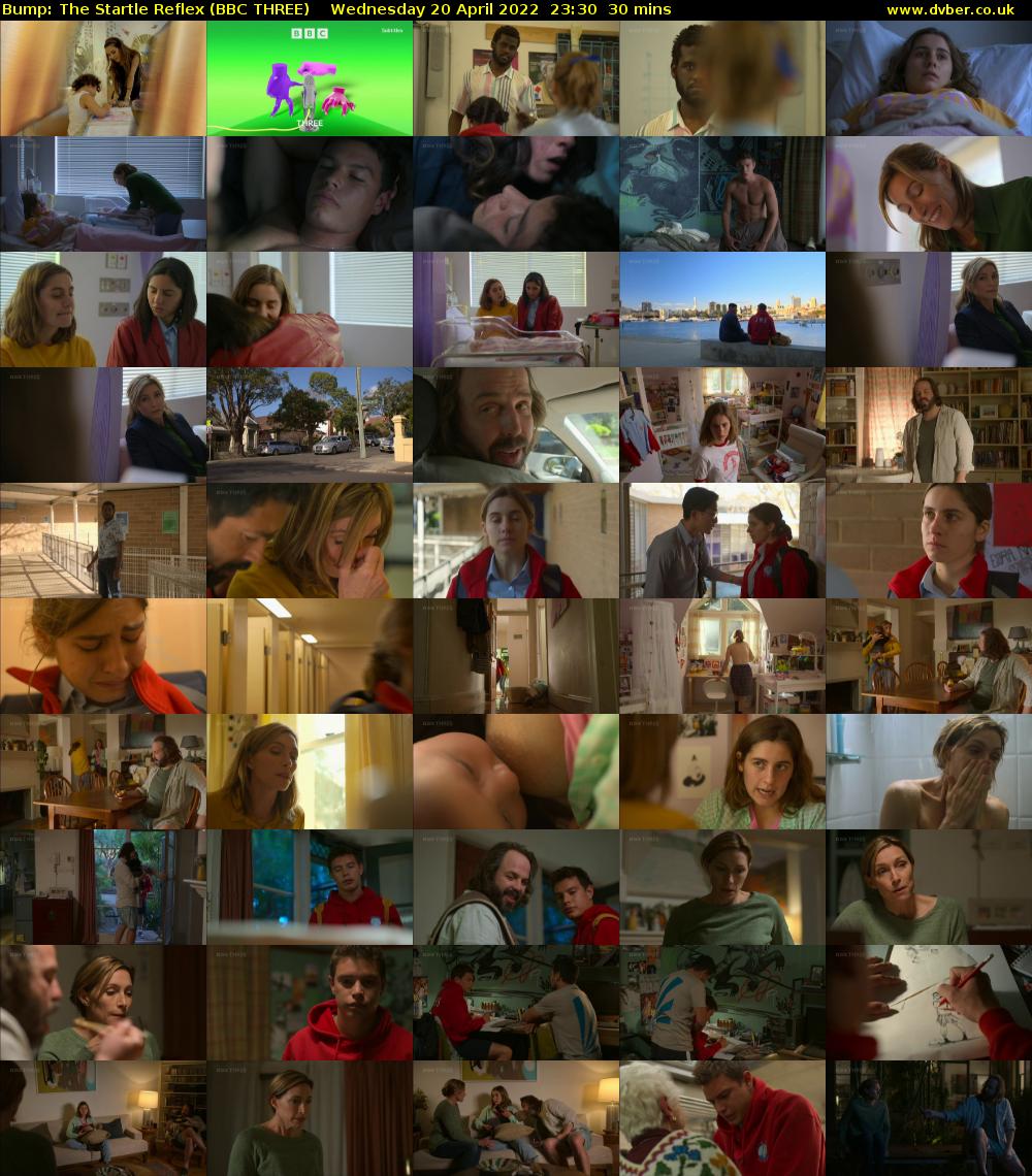 Bump: The Startle Reflex (BBC THREE) Wednesday 20 April 2022 23:30 - 00:00