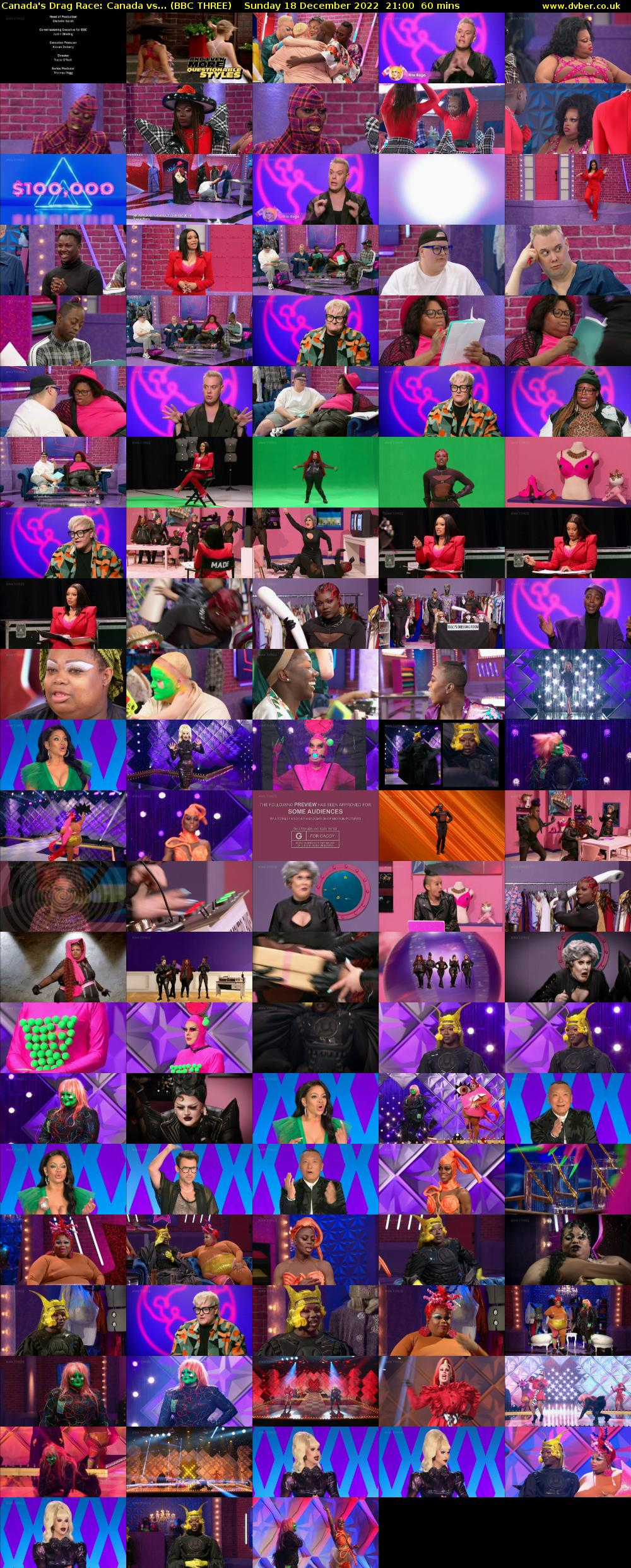 Canada's Drag Race: Canada vs... (BBC THREE) Sunday 18 December 2022 21:00 - 22:00