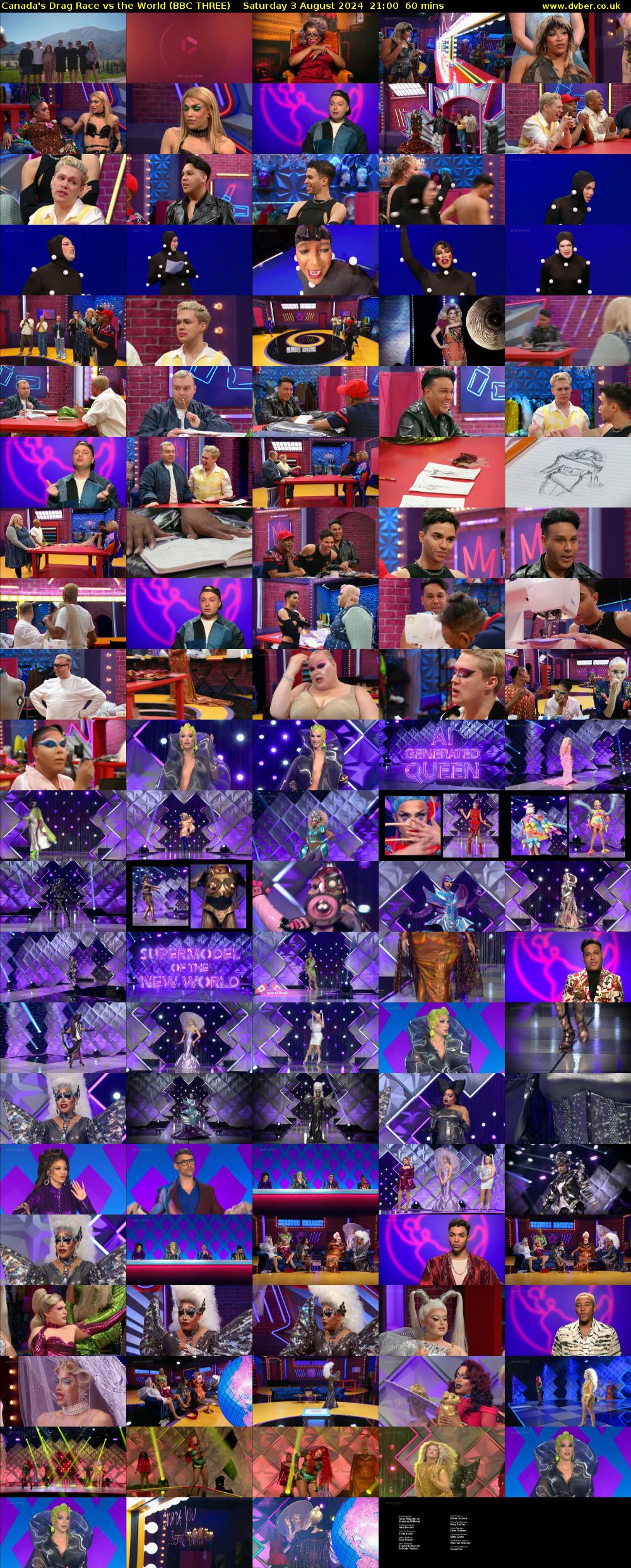 Canada's Drag Race vs the World (BBC THREE) Saturday 3 August 2024 21:00 - 22:00