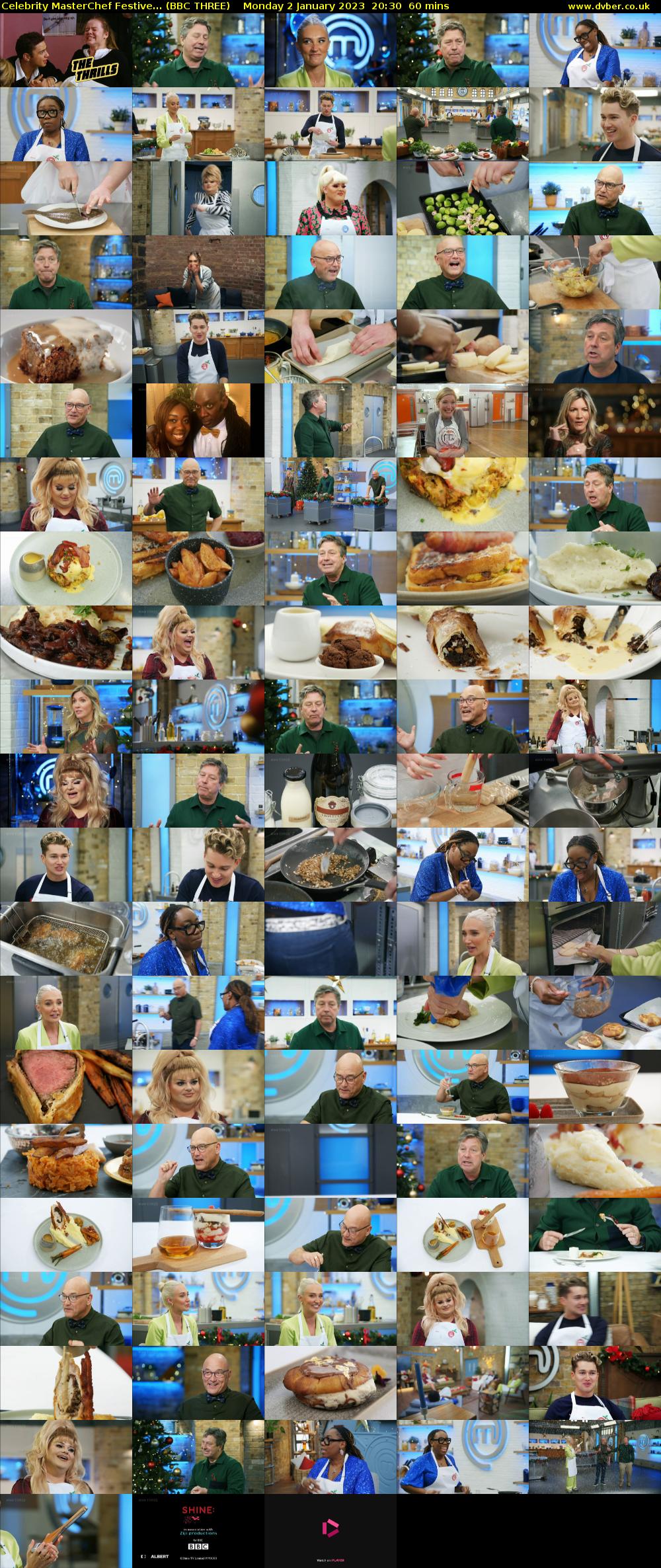 Celebrity MasterChef Festive... (BBC THREE) Monday 2 January 2023 20:30 - 21:30