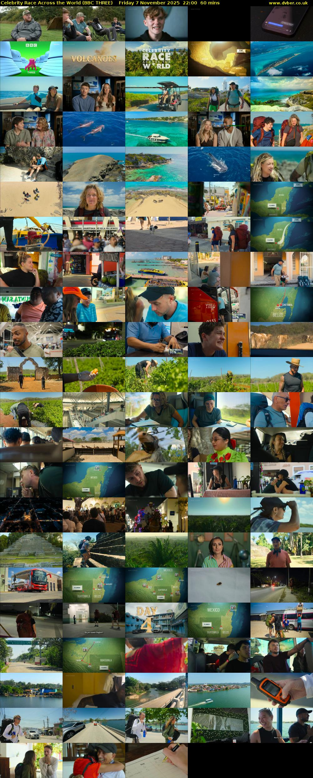 Celebrity Race Across the World (BBC THREE) Friday 7 November 2025 22:00 - 23:00