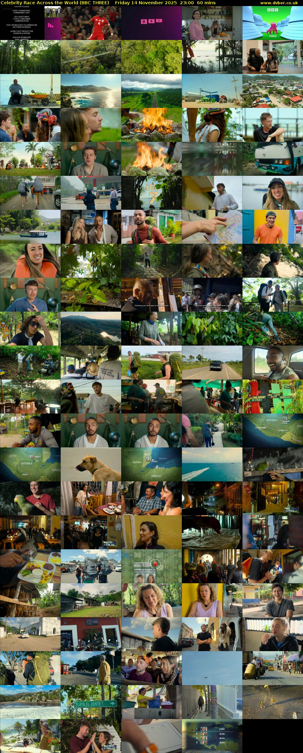 Celebrity Race Across the World (BBC THREE) Friday 14 November 2025 23:00 - 00:00