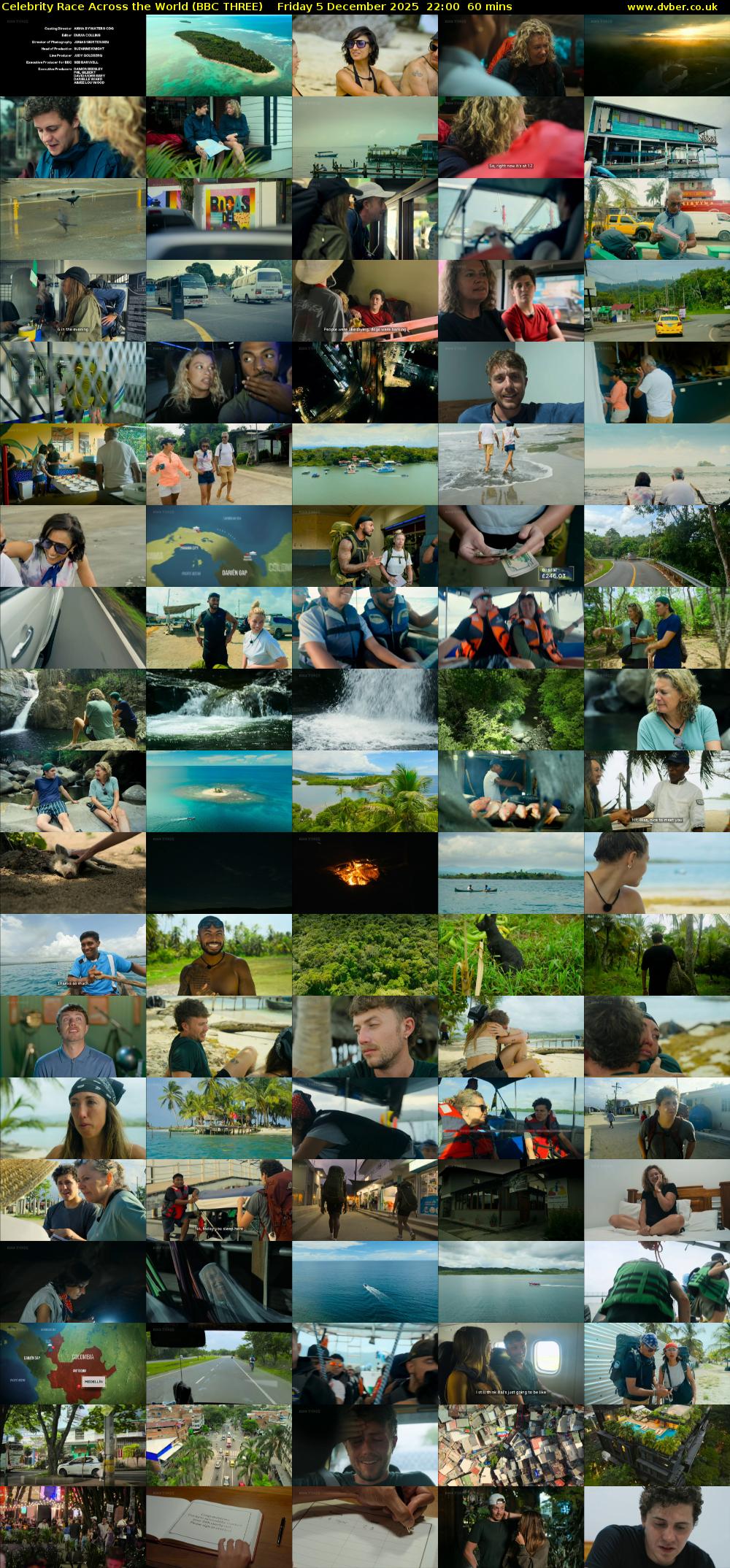 Celebrity Race Across the World (BBC THREE) Friday 5 December 2025 22:00 - 23:00