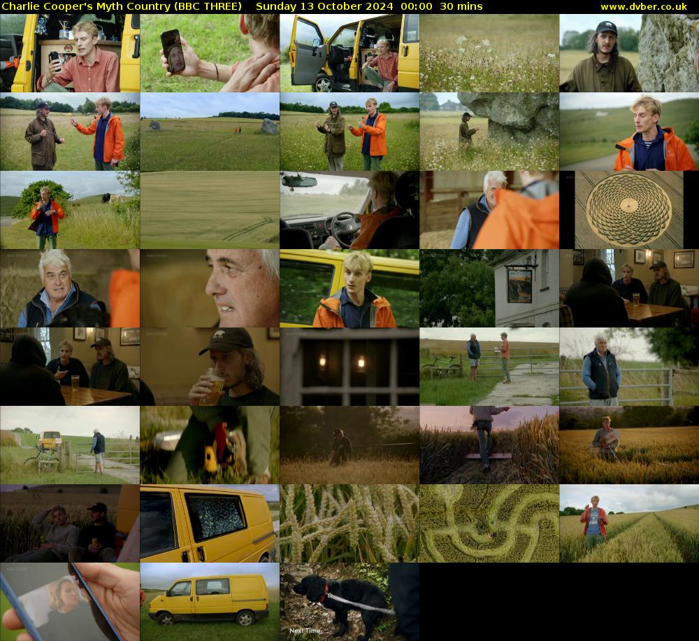 Charlie Cooper's Myth Country (BBC THREE) Sunday 13 October 2024 00:00 - 00:30