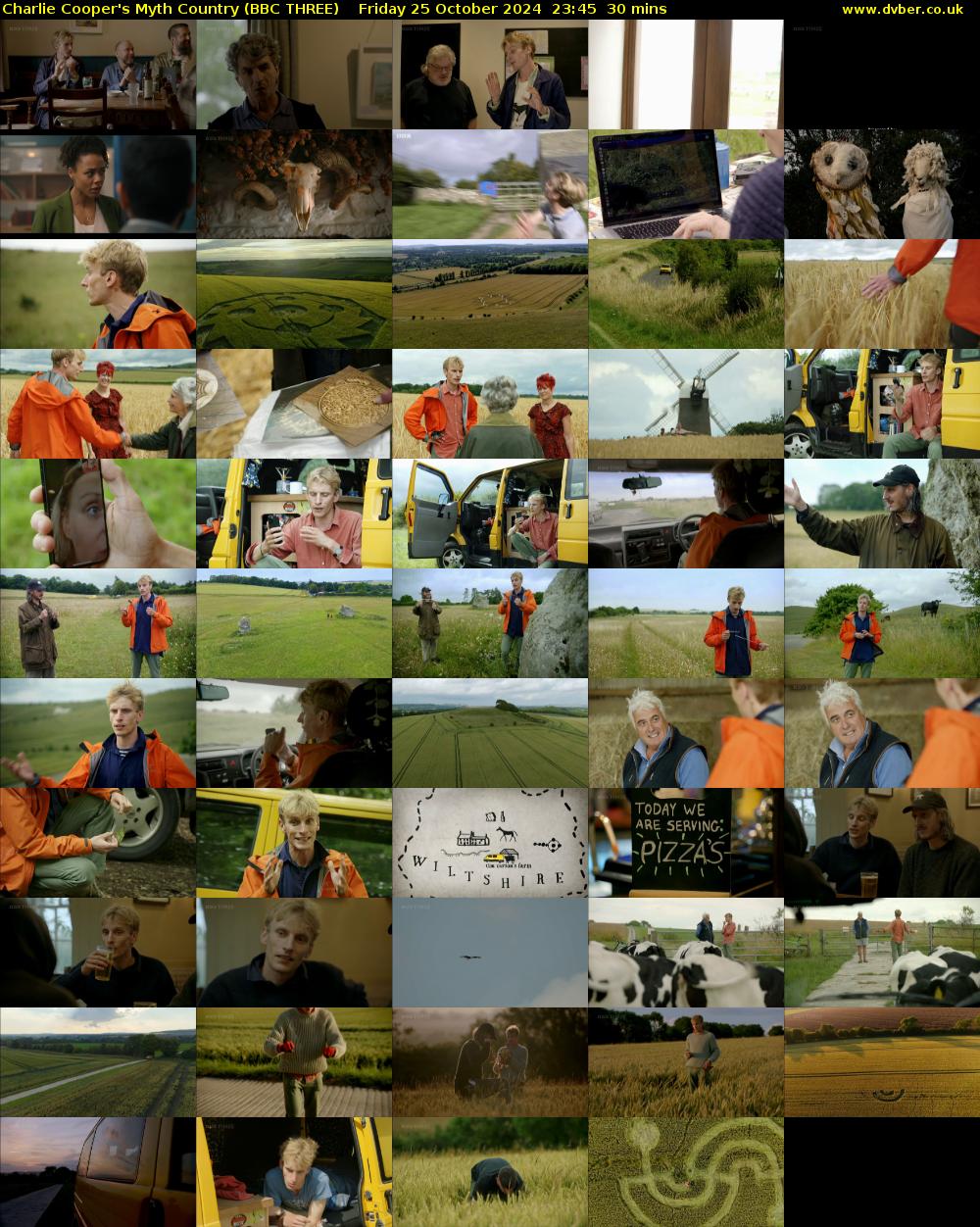 Charlie Cooper's Myth Country (BBC THREE) Friday 25 October 2024 23:45 - 00:15