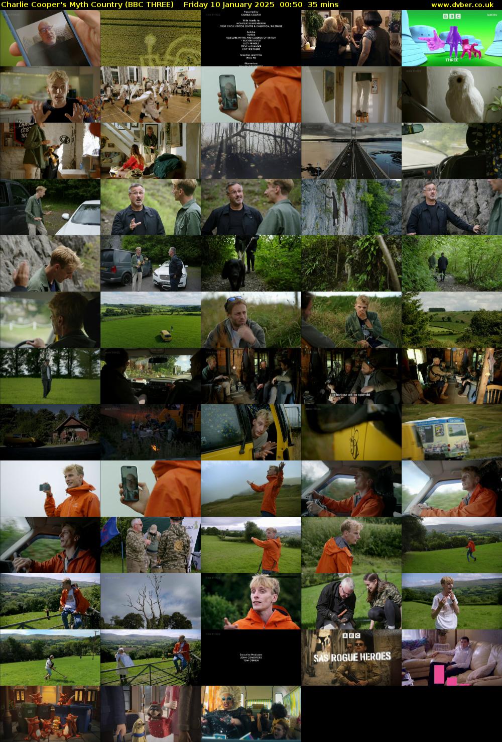 Charlie Cooper's Myth Country (BBC THREE) Friday 10 January 2025 00:50 - 01:25