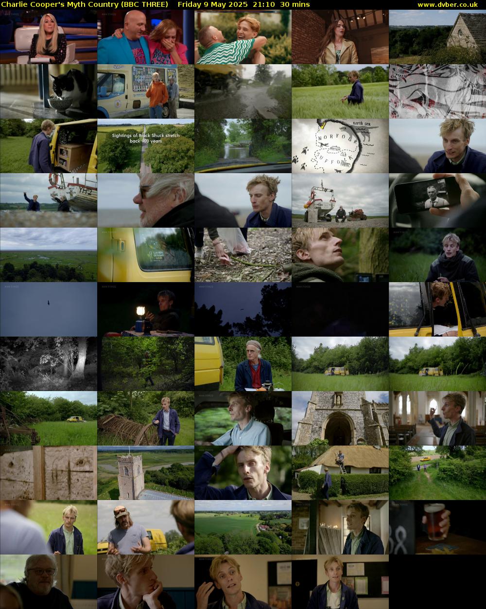 Charlie Cooper's Myth Country (BBC THREE) Friday 9 May 2025 21:10 - 21:40