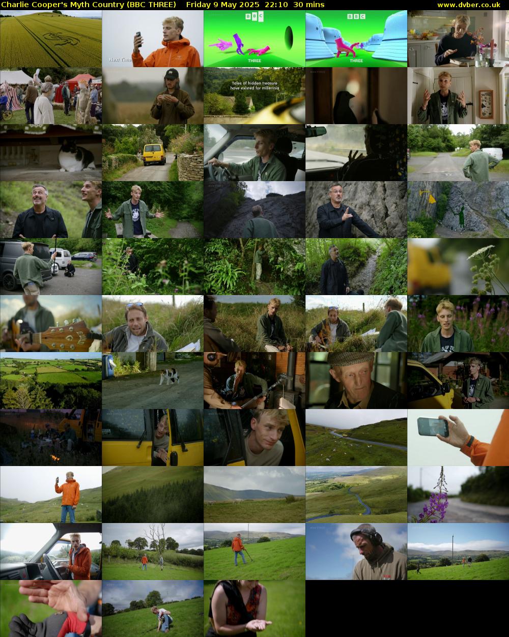Charlie Cooper's Myth Country (BBC THREE) Friday 9 May 2025 22:10 - 22:40