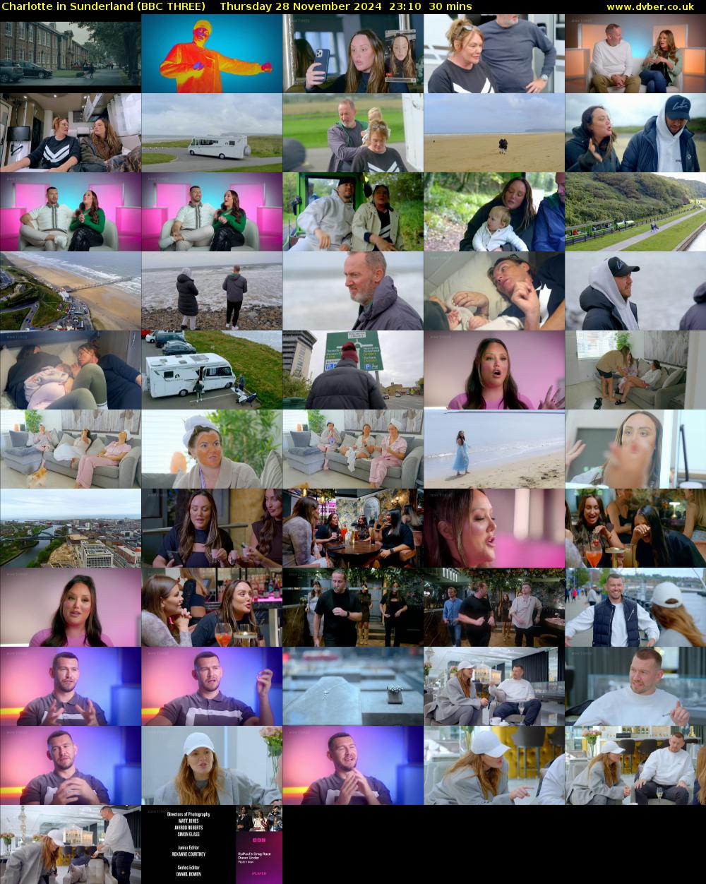 Charlotte in Sunderland (BBC THREE) Thursday 28 November 2024 23:10 - 23:40