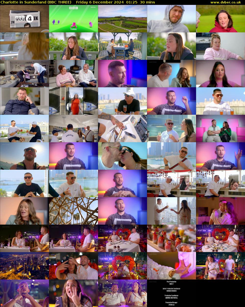 Charlotte in Sunderland (BBC THREE) Friday 6 December 2024 01:25 - 01:55