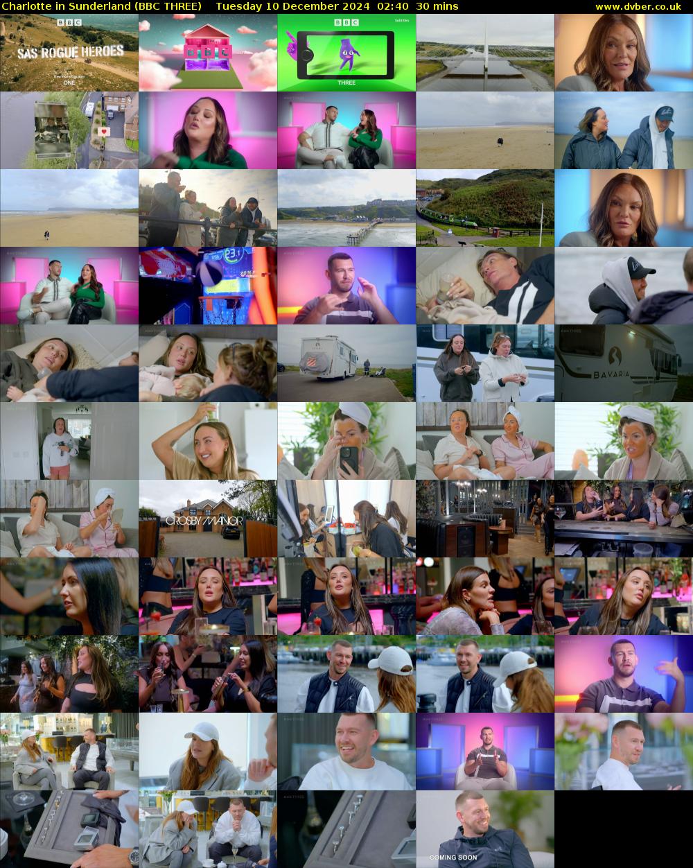 Charlotte in Sunderland (BBC THREE) Tuesday 10 December 2024 02:40 - 03:10