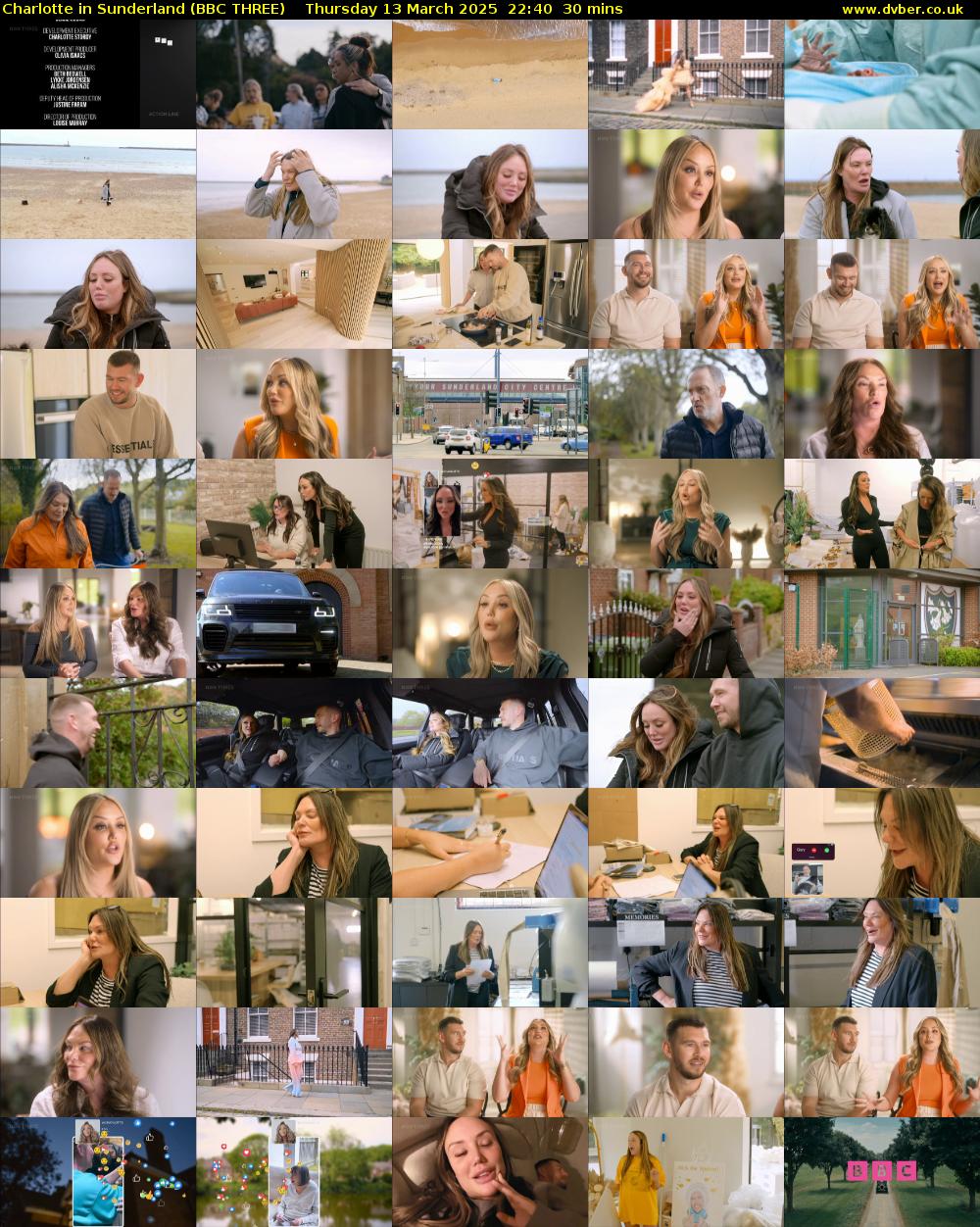 Charlotte in Sunderland (BBC THREE) Thursday 13 March 2025 22:40 - 23:10