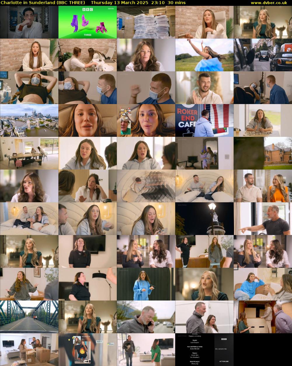 Charlotte in Sunderland (BBC THREE) Thursday 13 March 2025 23:10 - 23:40